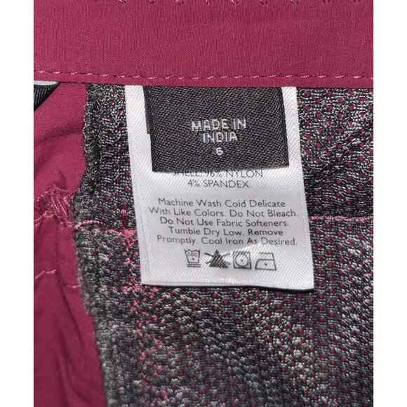 Eddie Bauer Athletic Hiking Skirt 6 S Berry Pink Pockets Pockets Travex - Picture 5 of 7